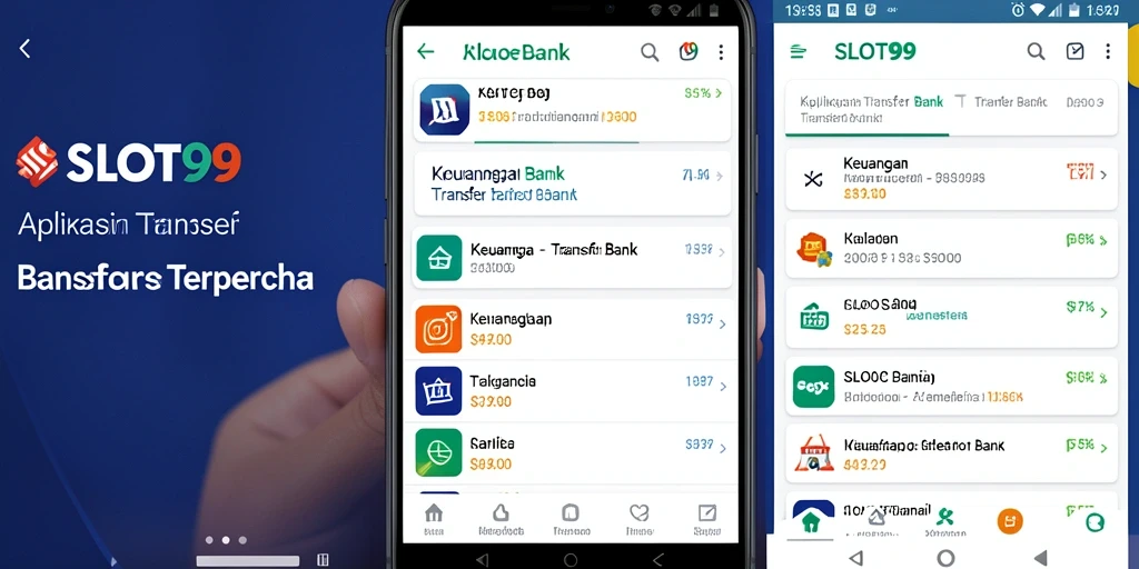 Tampilan antarmuka pengguna SLOT99 untuk transfer bank yang sederhana dan efektif.