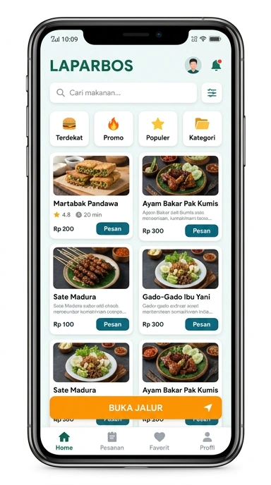 Tampilan link alternatif laparbos