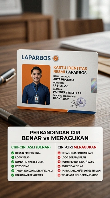 Tampilan kanal resmi laparbos
